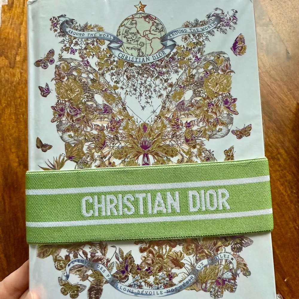 Christian Dior Around the World Butterfly Notebook Journal with Headband